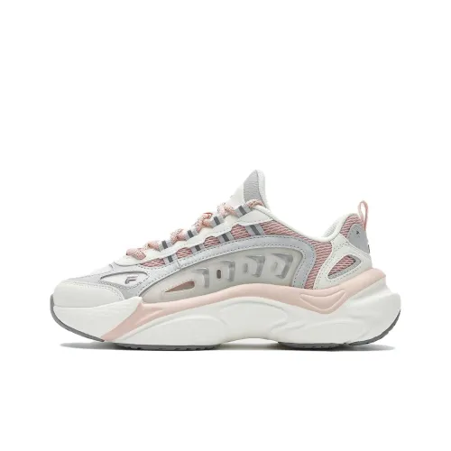 FILA FUSION SKY TRAIL DX Fishbone Head Амортизация Износостойкий Низкий Топ Casual Женский Белый Розовый