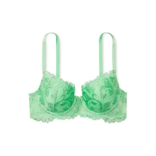 Victoria's Secret DREAM ANGELS Collection 8752 Вышитый Легкий Линейный Demi Бюстгальтер Женский 1 Пачка Травяной Зеленый