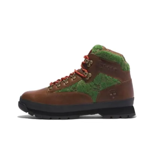 Timberland Euro Hiker Водонепроницаемый и Износостойкий Низ для ног с низким каблуком Мужской Коричневый Зеленый