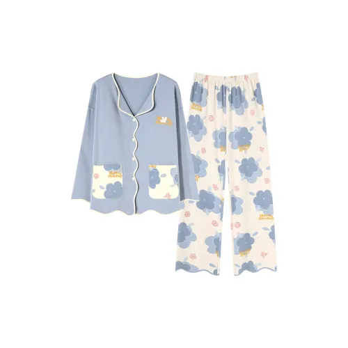 Follow the United States Пижамный комплект Женские Ледниково-голубой