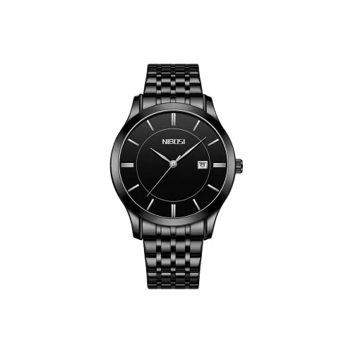 NIBOSI 1985 Кварцевый механизм нержавеющая сталь ремешок часы для мужчин белый циферблат модель Ni2567