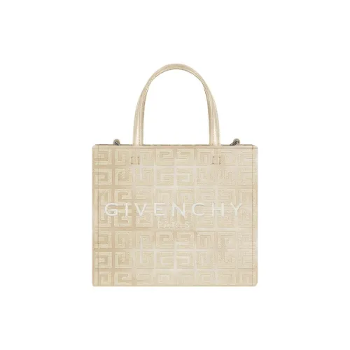 GIVENCHY 4G Хлопок Телячья кожа Тоут Сумка Сумка для покупок Сумка через плечо Сумка Мини Женская Пыльно-золотой