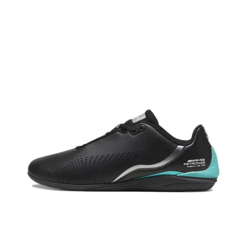 PUMA Mercedes AMG Petronas Formula 1 Low Топ Велосипедные кроссовки Унисекс Черно-зеленый