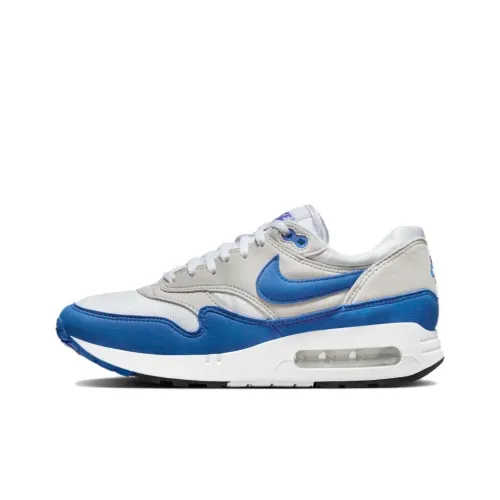 Nike Air Max 1 Low Топ Повседневная обувь Женская Серый Синий
