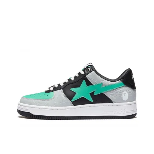 A BATHING APE BAPE STA Низкий Топ Стильный Скейтбординг Женский Зеленый