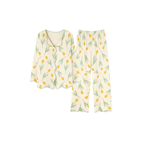 Follow the United States Пижамный комплект Женские Абрикос