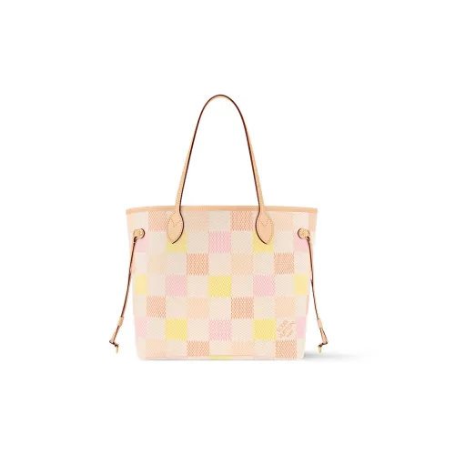 LOUIS VUITTON NEVERFULL Покрытый холст Тоут Сумка Сумка для покупок Комбинированная сумка Сумка на одно плечо Средняя Женская Многоцветная