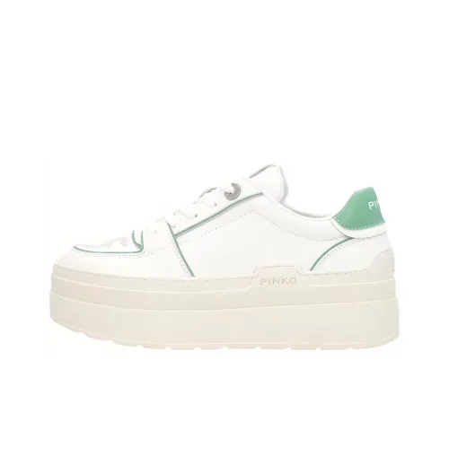 PINKO Низкие кроссовки для скейтбординга Женские Белые Зеленые