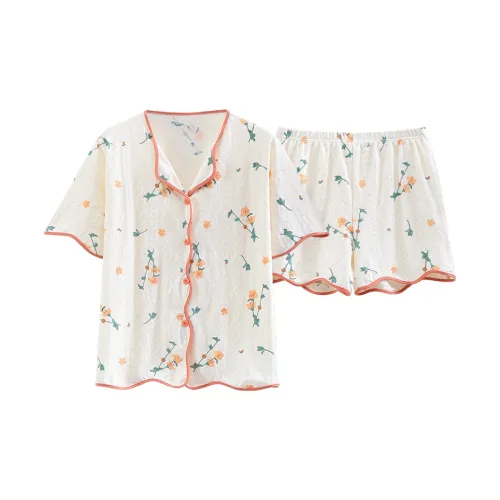 The Story Of The Flower Season Пижамный комплект Женские Ecru