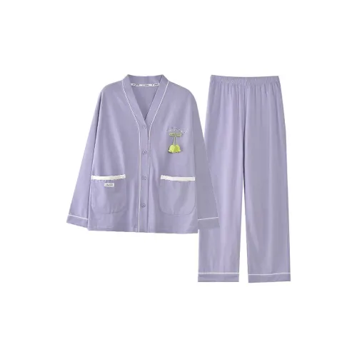 Kerener Pajama Комплект Женский Фиолетовый