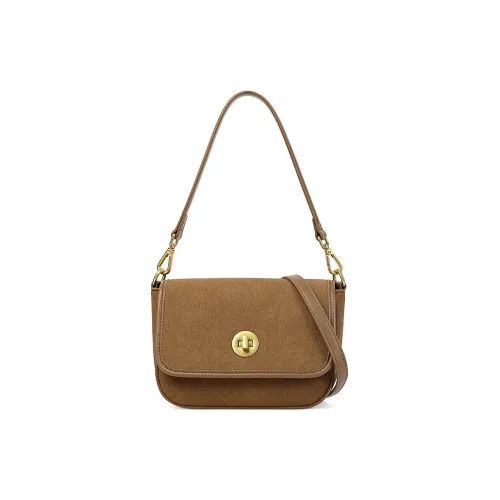 TUCANO ПУ (полиуретан) Портативные Сумки через плечо Сумка на плечо Женская Карамельный Коричневый