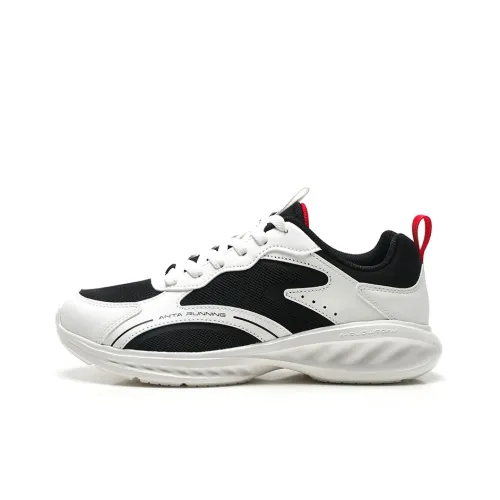 ANTA Дышащий и Легкий Низкий Топ Беговые Кроссовки Мужские Черный Белый Красный
