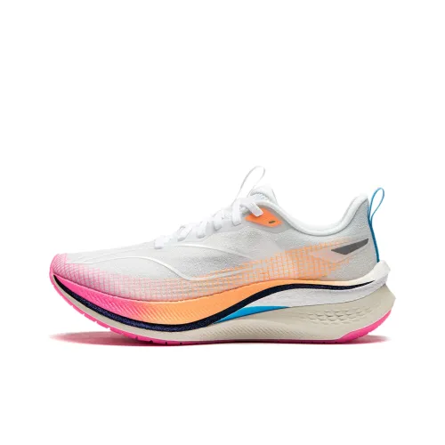 Подкладка Red Hare 7 Pro Беговые кроссовки Низкий топ Стандартный Белый Флуоресцентный Дынно-оранжевый Женский