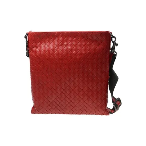 Bottega Veneta Lambskin Сумка через плечо Женская Красная