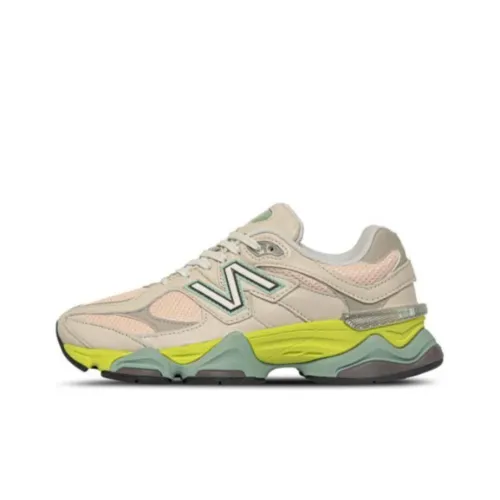 New Balance NB 9060 Амортизация Износостойкий Низкий Топ Повседневные Тренировочные Беговые Кроссовки Унисекс Коричневый Желтый
