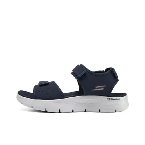 Skechers Go Walk Flex Пляжные сандалии Морской синий/Оранжевый Мужской