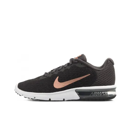 Nike Air Max Sequent Low Беговые кроссовки Мужские Черные