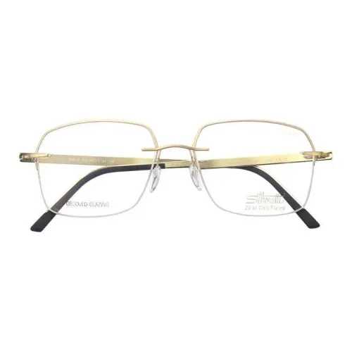 SILHOUETTE Нерегулярная форма Оправы для очков Женские Золото
