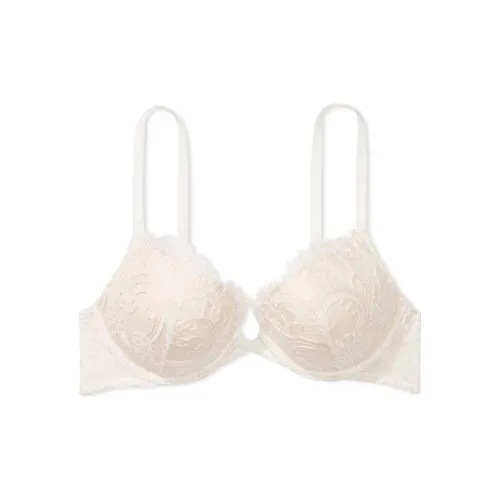 Victoria's Secret DREAM ANGELS Collection 8749 Контуринг Boho Floral Embroidery PUSH Up Bra Women's Coconut White