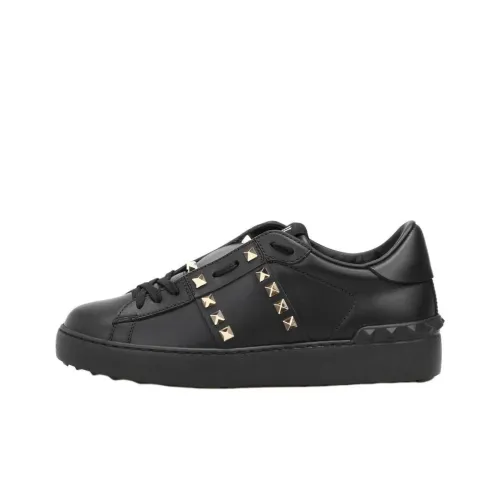 Valentino Rockstud Low Топ Скейтборд Кроссовки Женские Черные