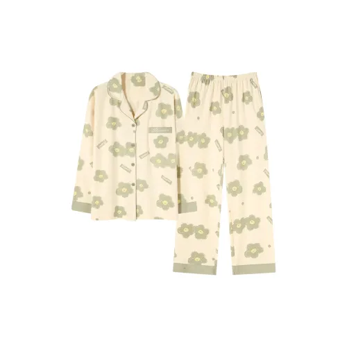 Follow The United States Пижамный комплект Женские Свежий зеленый