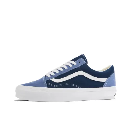 VANS Old Skool Collection Низкие Кроссовки для Скейтбординга Унисекс Темно-синий Белый