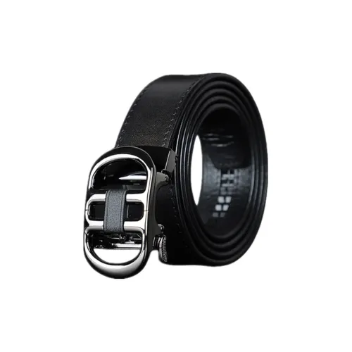 NOMK Ремни из коровьей кожи Мужской Черный с швом Черный с гладкой отделкой Кофейный с швом Кофейный с гладкой отделкой 2 4CM