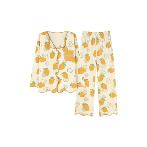 Follow the United States Пижамный комплект Женский Светло-желтый