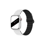 Яблоко, силиконовый ремешок - белый, черный