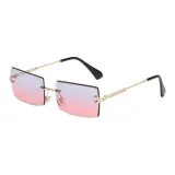 Золотая рамка, серый верх, розовый низ