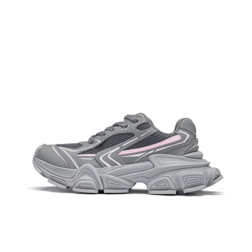 CINDY C ERIC Низкий топ толстая подошва кроссовки женские серые