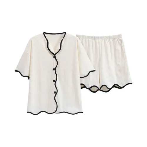 The Story Of The Flower Season Пижама Набор Женские Белые