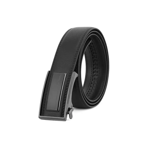 PIERRE CARDIN Автоматическая застежка бизнес высокого класса ремни из спилок коровьей кожи мужской черный 3,5 см