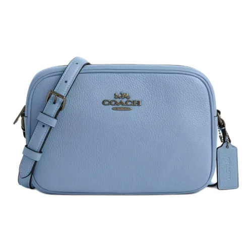 COACH Jamie Утонченный Pebble Pattern Кожа Camera Сумка Сумка через плечо Маленькая Женская Pebble