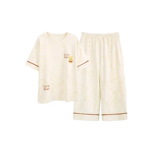 The Story Of The Flower Season Пижамный комплект женский абрикосовый