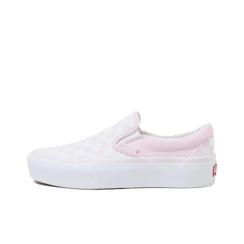 Vans Classic Slip On Аbrasion Resistant визуально увеличивает рост Низкие кеды Унисекс Розовый