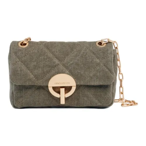 Vanessa Bruno Linen Half Moon Bag Shoulder Bag Nano Women's Khaki Vanessa Bruno Льняная сумка-полумесяц сумка через плечо Nano женская хаки