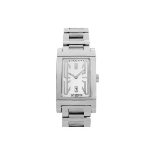 BVLGARI Часы Автоматический Механический Механизм Нержавеющая Сталь Ремешок 27*45 мм Белый Циферблат Унисекс