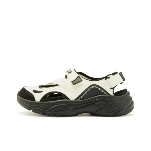 QIAODAN Slip-resistant Abrasion-resistant Beach Sports Sandals Hiking Shoes Women's White Black QIAODAN Противоскользящие устойчивые к истиранию пляжные спортивные сандалии обувь для активного отдыха женские белые черные