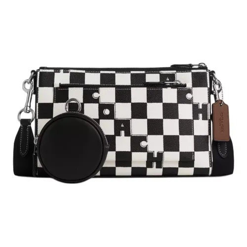 COACH Holden Покрытый холст Сумка через плечо Средний Женский Черный