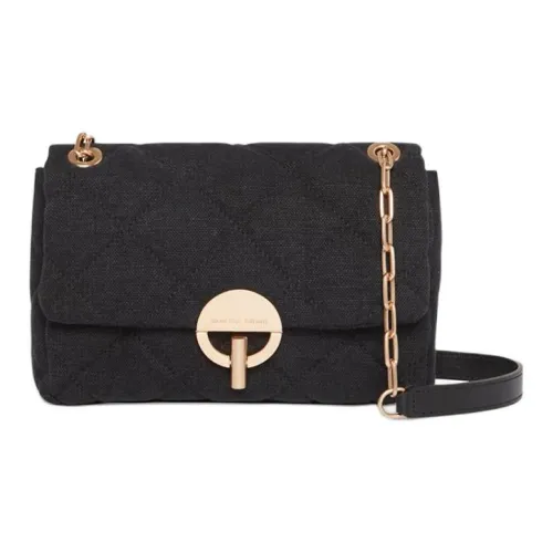 Vanessa Bruno Linen Half Moon Shoulder Bag Crossbody Bag Shoulder Bag Regular Women's Black