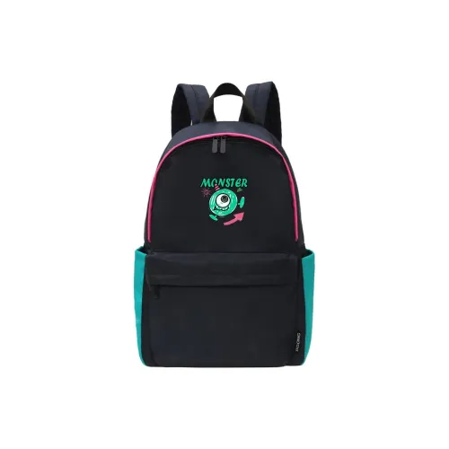 ElevethSign Полиэстер Рюкзак Большой Мужской Два Cornered Маленькие монстры Черный Зеленый Красный
