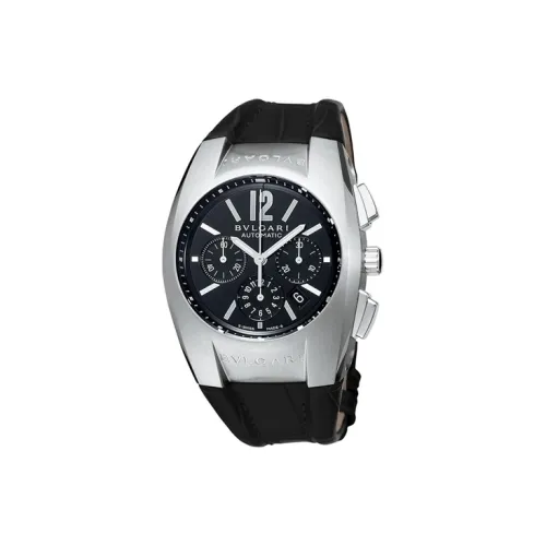 BVLGARI Наручные часы Автоматический Механический Механизм Кожаный ремешок 35 мм Черный циферблат Унисекс