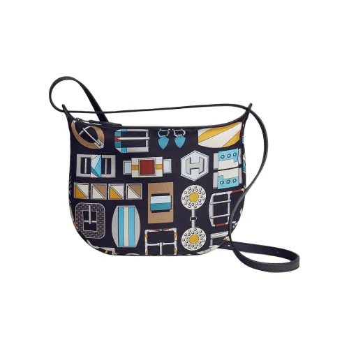 HERMES Sursoie To Go Шелковистый шелк с Swift телячья кожа косметичка через плечо женская