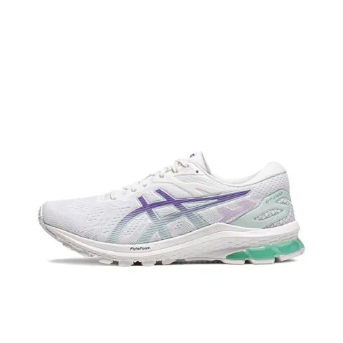 Asics GT 1000 10 Low Топ Тренировки Спринт Беговые кроссовки Женские Белый Фиолетовый