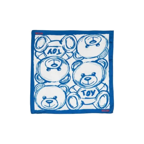 MOSCHINO Шелковые шарфы Мужской Синий