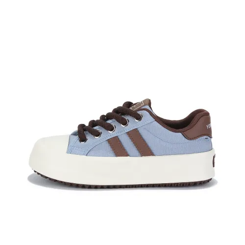 Yobn Low-Top Canvas Shoes Azure Women's