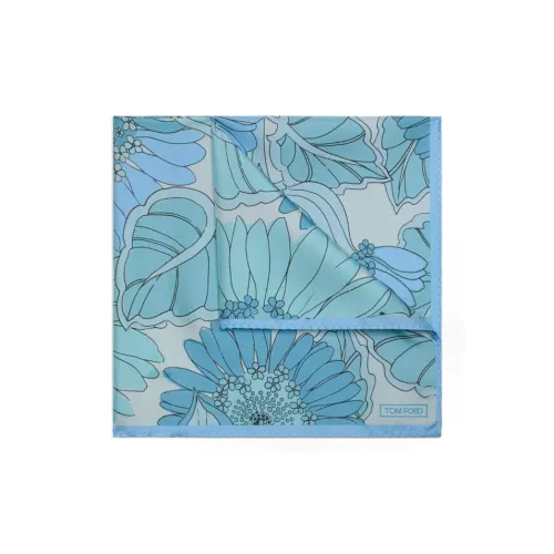 TOM FORD Квадратный шарф Мужской Синий