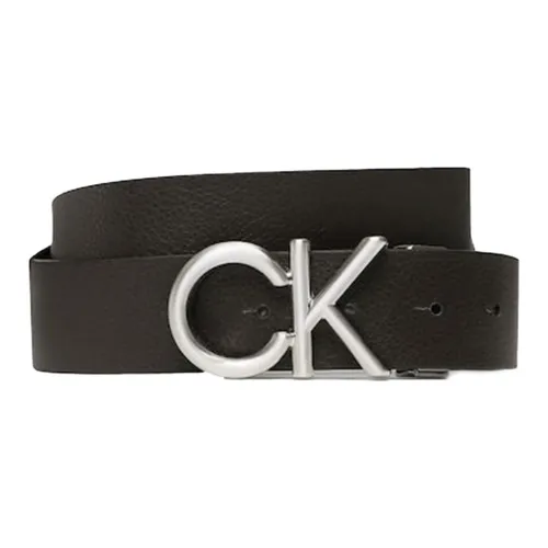 CK Calvin Klein Двойная сторона резиновая лента дизайн кожаные ремни мужской черный ширина 3,5 см