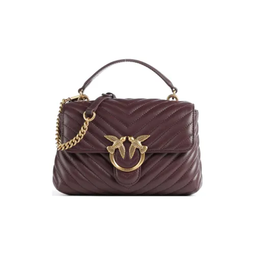 PINKO Puff Овчина Сумка Сумка через плечо Сумка через плечо Мини Женская Chocolates Коричневый